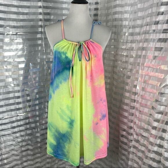 Davi & Dani Tye Dye Swim Cover Up - Picture 1 of 8